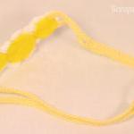 Crochet daisy headband , 6-..