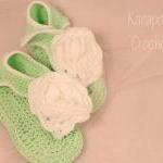Crochet baby sandals/9-12 m..