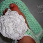 Crochet baby sandals/9-12 m..
