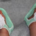 Crochet baby sandals/9-12 m..