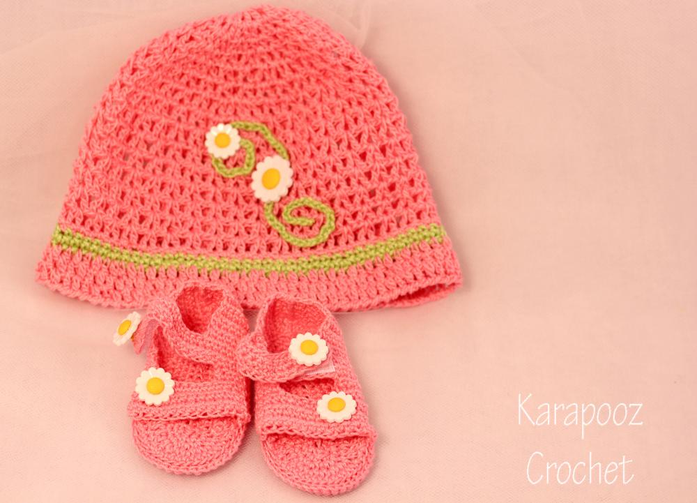Crochet Baby Hat and sandals set/0-3months/Photo prop/newborn